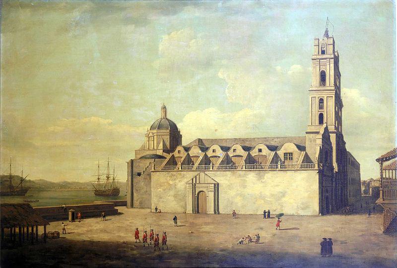 Dominic Serres The Cathedral at Havana, August-September 1762 oil painting image
